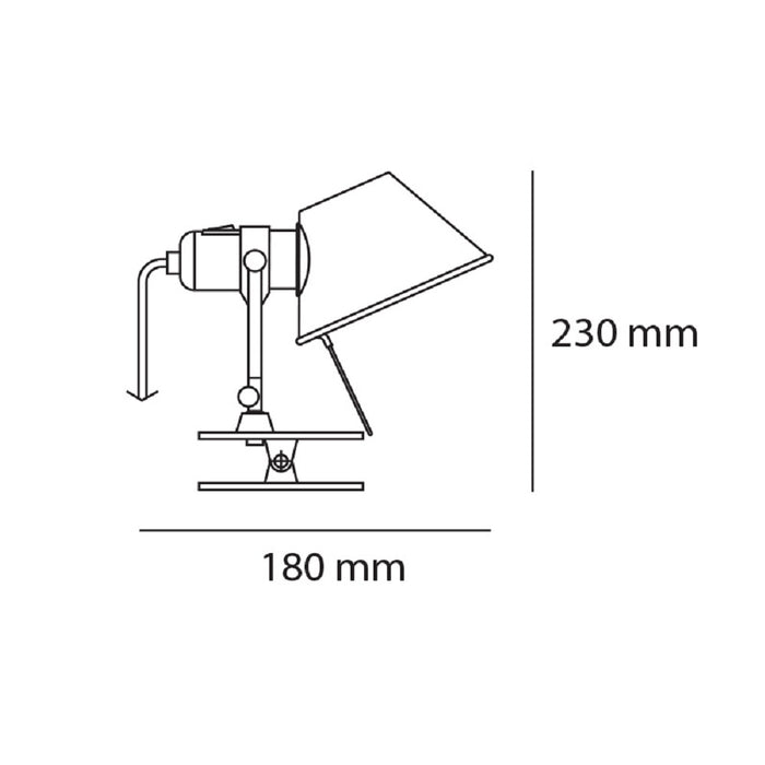 Artemide Tolomeo Pinza Spot Klemlamp