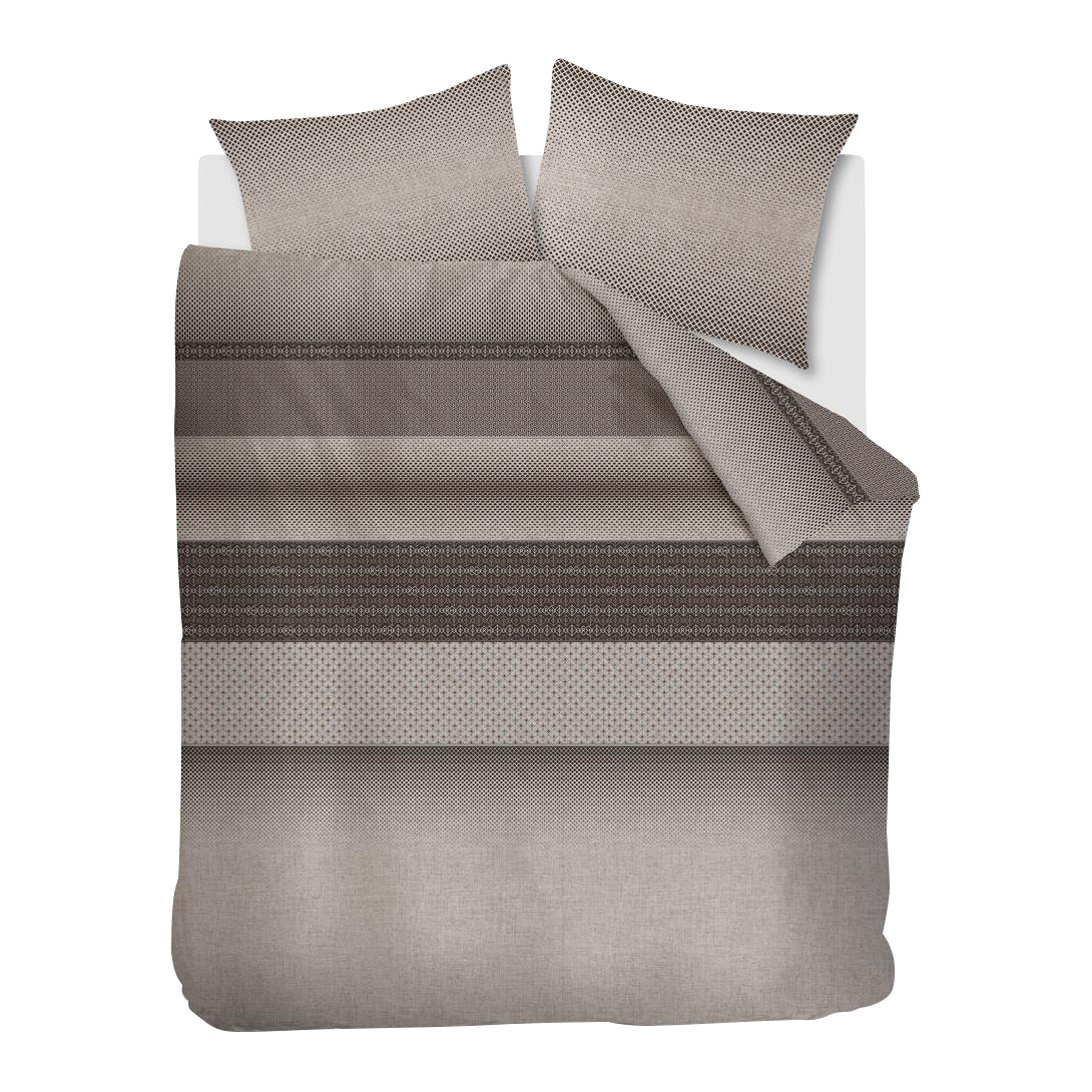 Rivièra Maison Retrograde Dekbedovertrek 240 x 220 cm - Bruin
