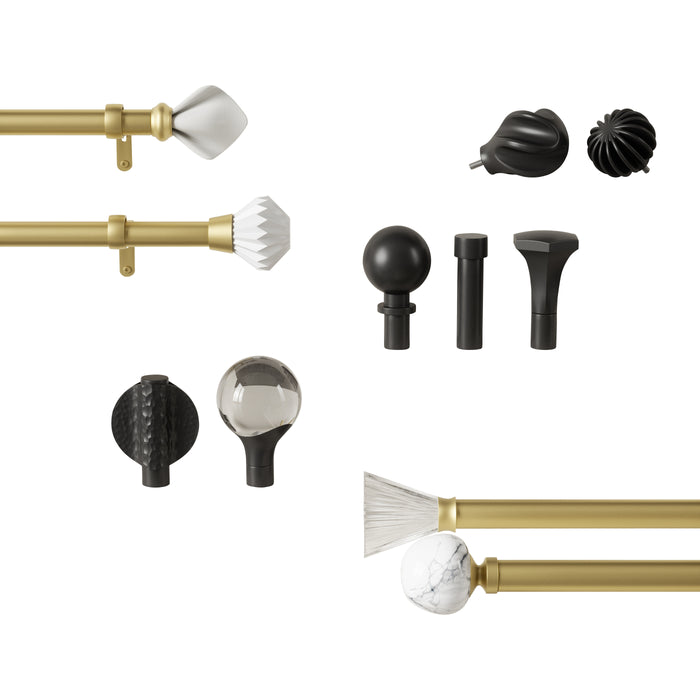 Umbra Venus Gordijnroede 72 - 144 cm - Goud