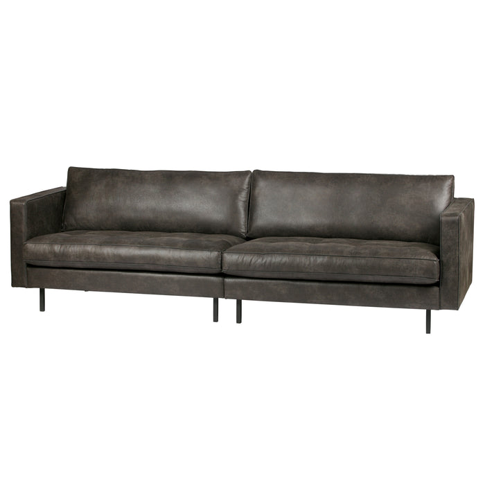 WOOOD Rodeo Classic 3-zitsbank - Eco-leder -  Zwart