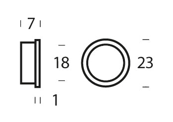 Intersteel 10 Nylon ringen 20mm-18 mm bruin