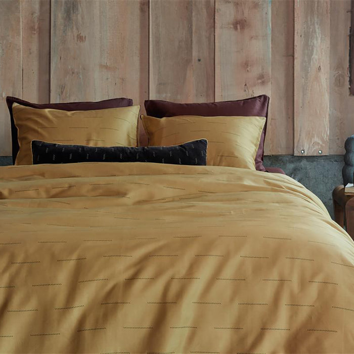 vtwonen Blurred Lines Dekbedovertrek 140 x 220 cm - Geel