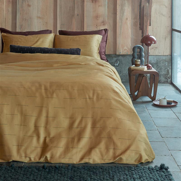 vtwonen Blurred Lines Dekbedovertrek 140 x 220 cm - Geel