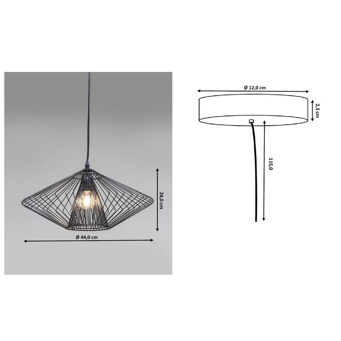 Kare Design Hanglamp Modo Wire Round Black