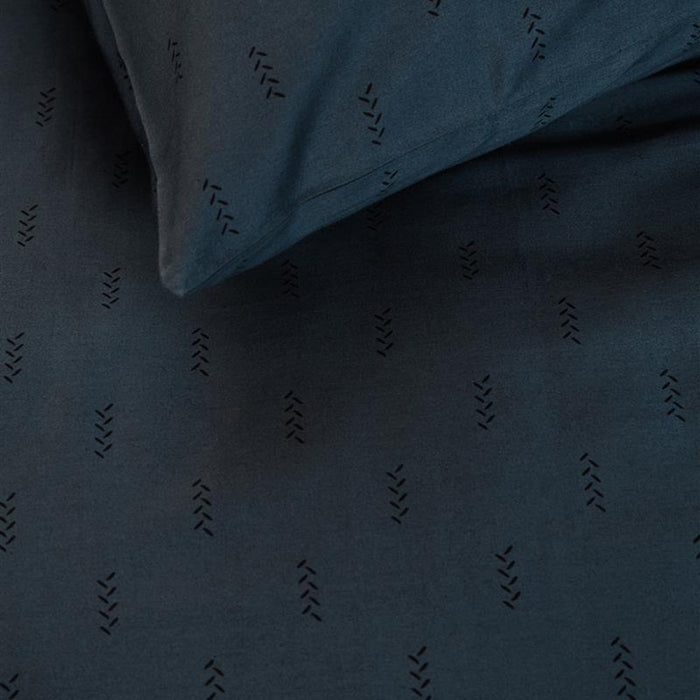 vtwonen Crops Dekbedovertrek 140 x 220 cm - Donkerblauw