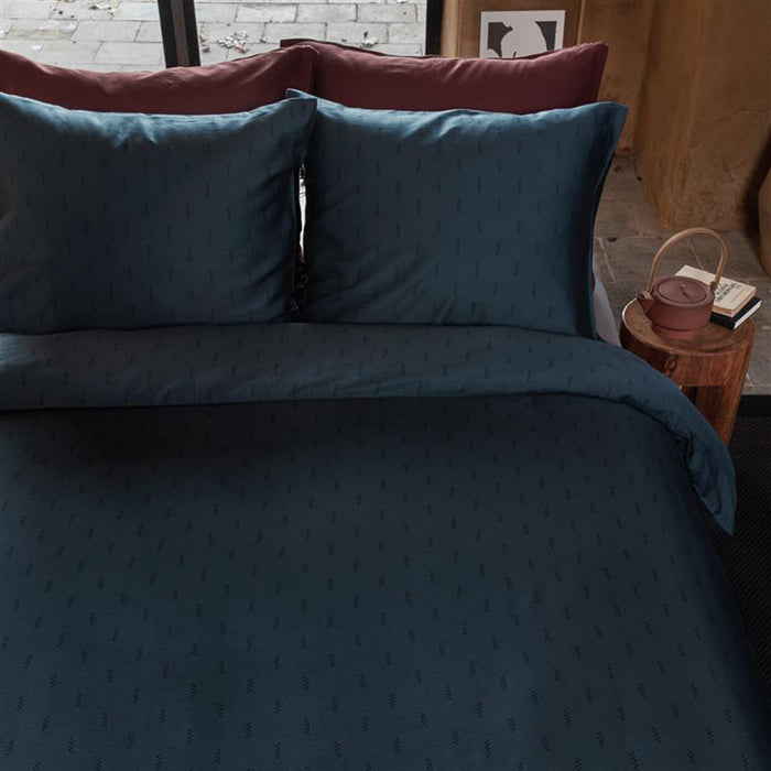 vtwonen Crops Dekbedovertrek 140 x 220 cm - Donkerblauw