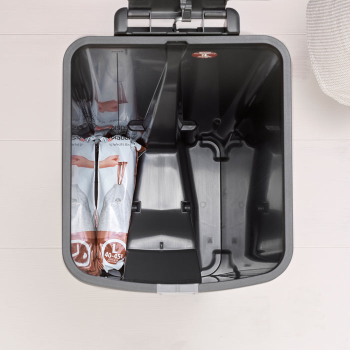 Brabantia StepUp Pedaalemmer 40 Liter - Dark Grey