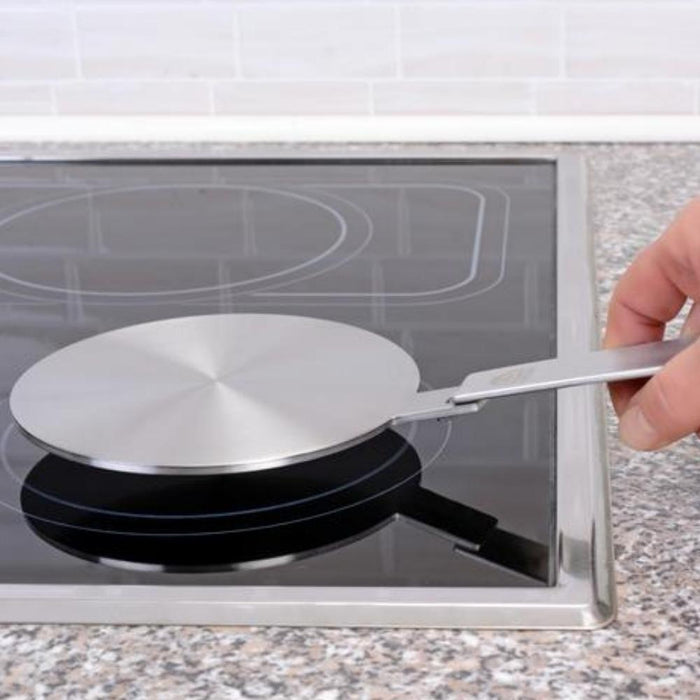 Orange85 Inductie Adapterplaat 14 cm met Afneembare Handgreep RVS