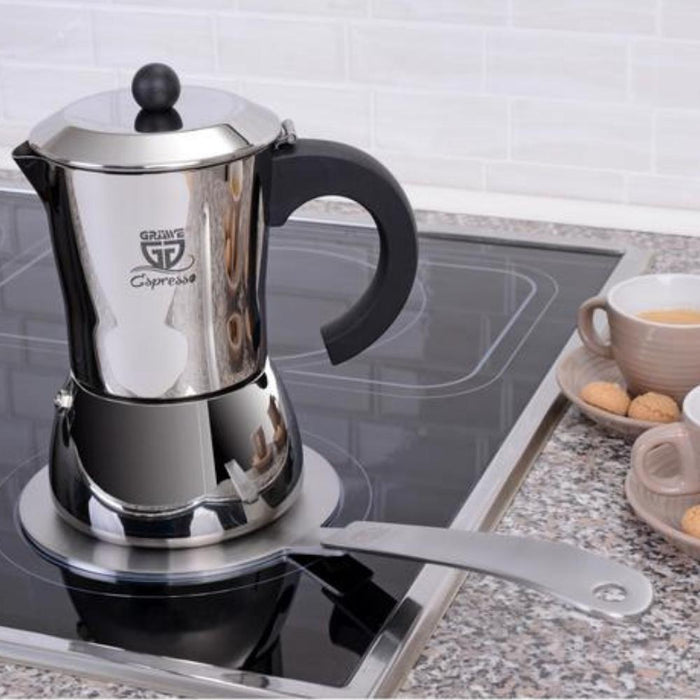 Orange85 Inductie Adapterplaat 14 cm met Afneembare Handgreep RVS