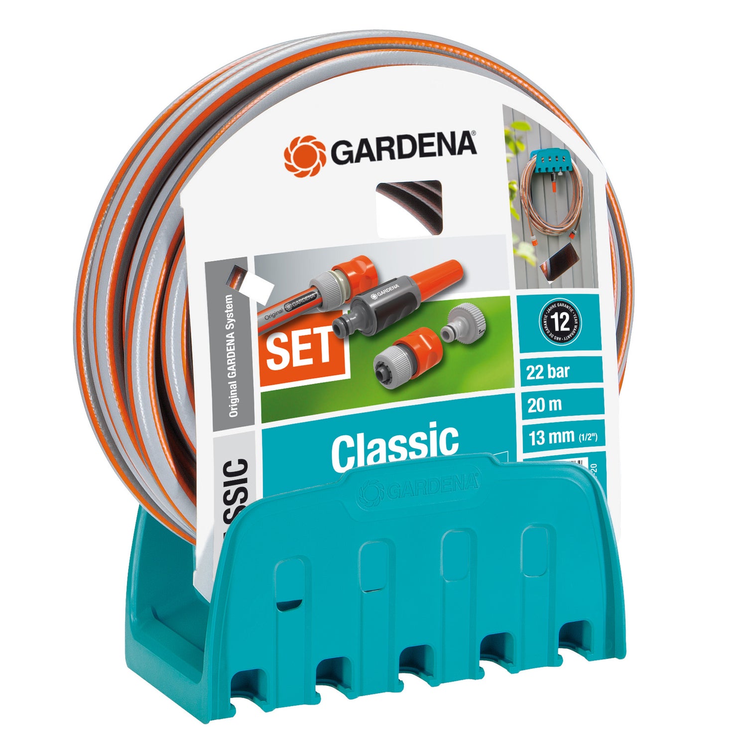 Gardena Classic Muurhouder met tuinslang 20 m