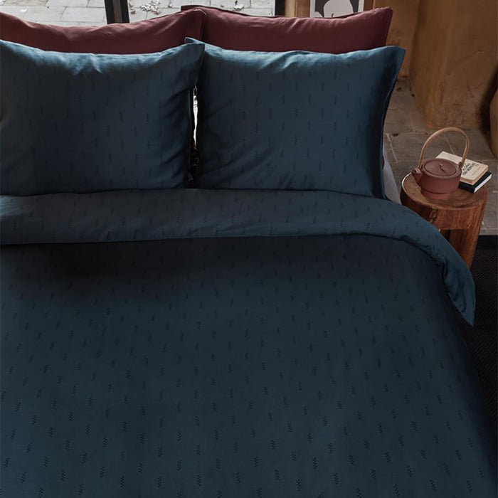 vtwonen Crops Dekbedovertrek 240 x 220 cm - Donkerblauw