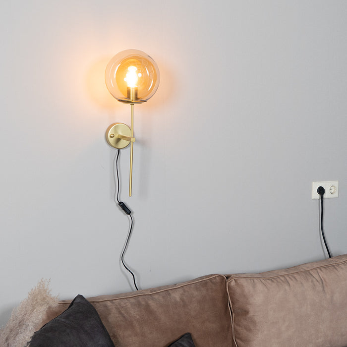 Bronx71 Wandlamp Up 1-lichts Amber