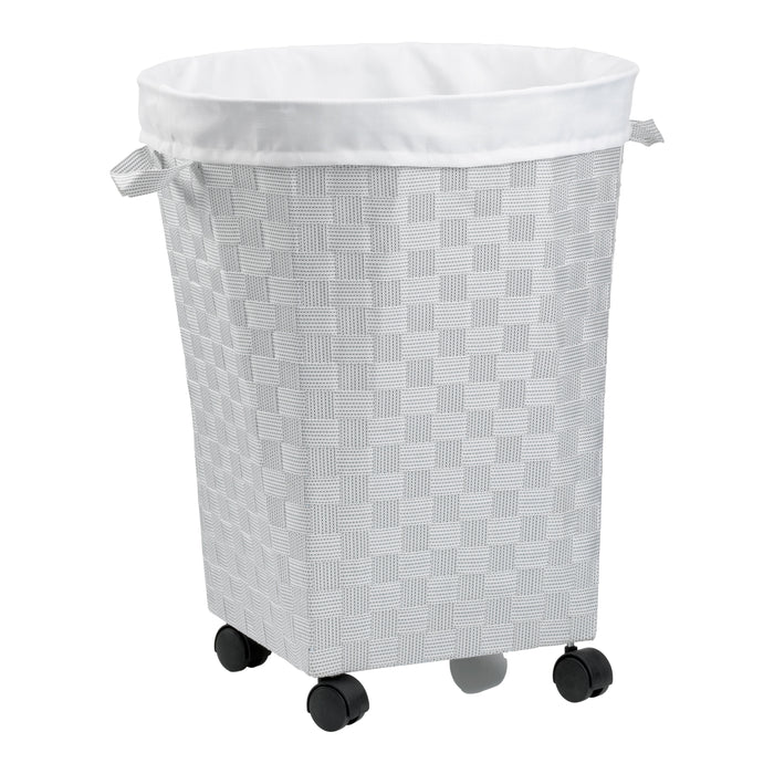 Kela Porto Wasmand met Wieltjes - Wit