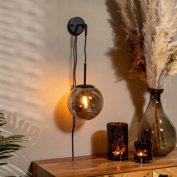 Bronx71 Wandlamp Else 1-lichts Smoke