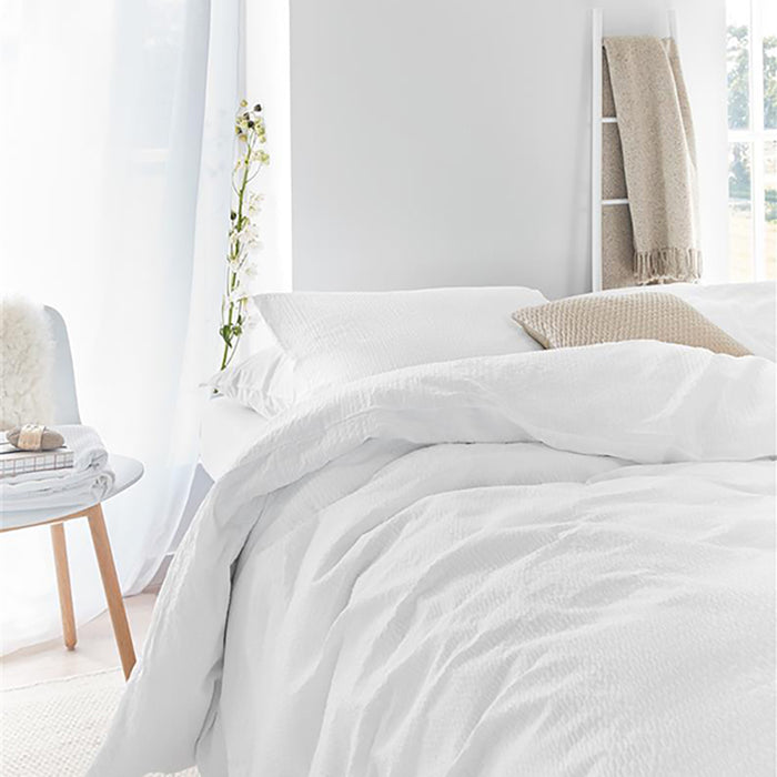 Beddinghouse Wave Dekbedovertrek 140 x 200/220 cm - Wit