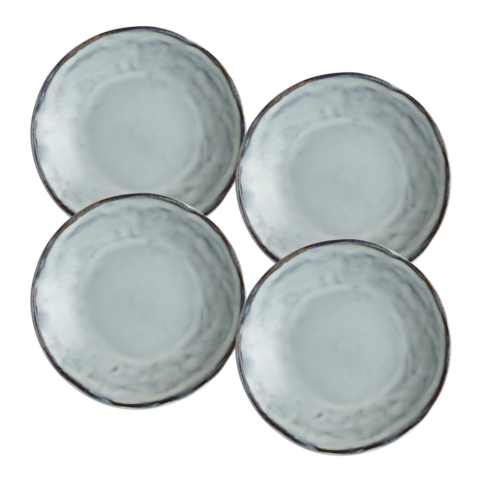 Dutch Rose Amsterdam Organic Platte Borden Ø 17 cm - Blauw - 4 st.