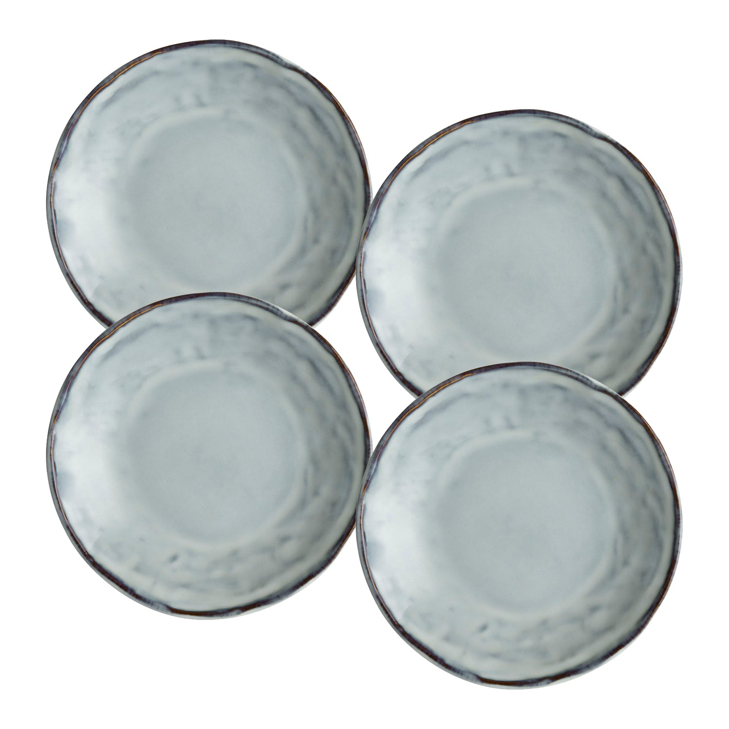 Dutch Rose Amsterdam Organic Platte Borden Ø 17 cm - Blauw - 4 st.