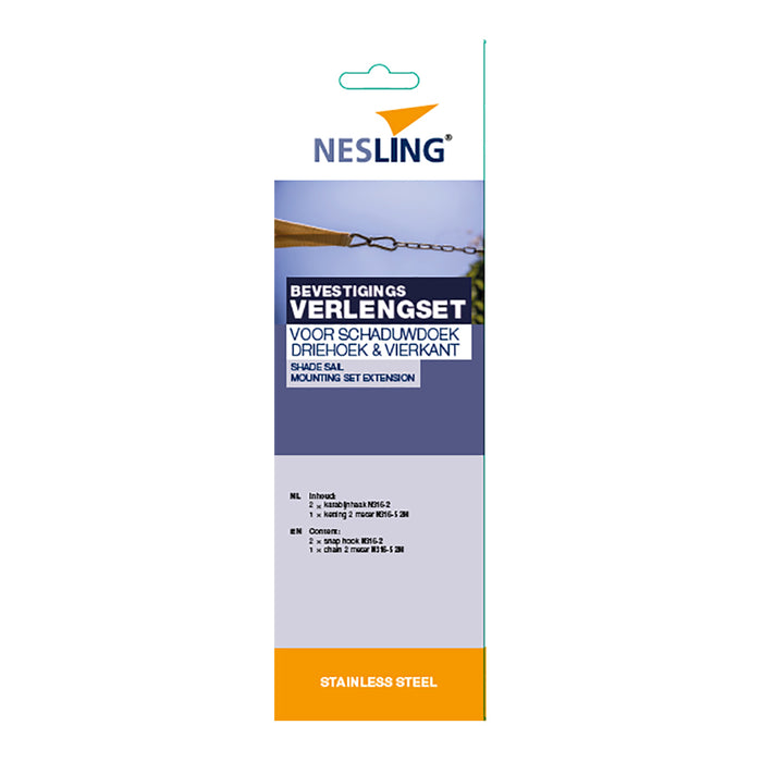 Nesling Verlengset Schaduwdoek - Driehoek en Vierkant