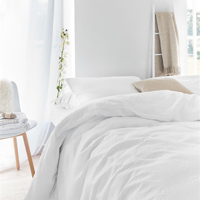 Beddinghouse Wave Dekbedovertrek 200 x 200/220 cm - Wit