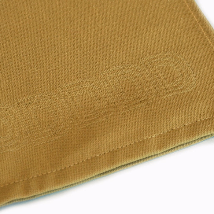 DDDDD theedoek Logo - 60x65 cm - Ochre - 6 stuks