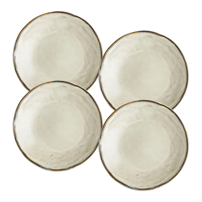 Dutch Rose Amsterdam Organic Platte Borden Ø 17 cm - Crème - 4 st.