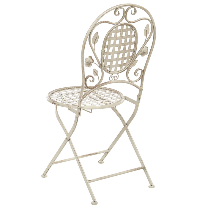 Beliani - BIVIO - Tuinstoel set van 2 - Wit - IJzer