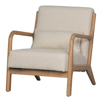 Woood Mark Fauteuil - Crème Bouclé