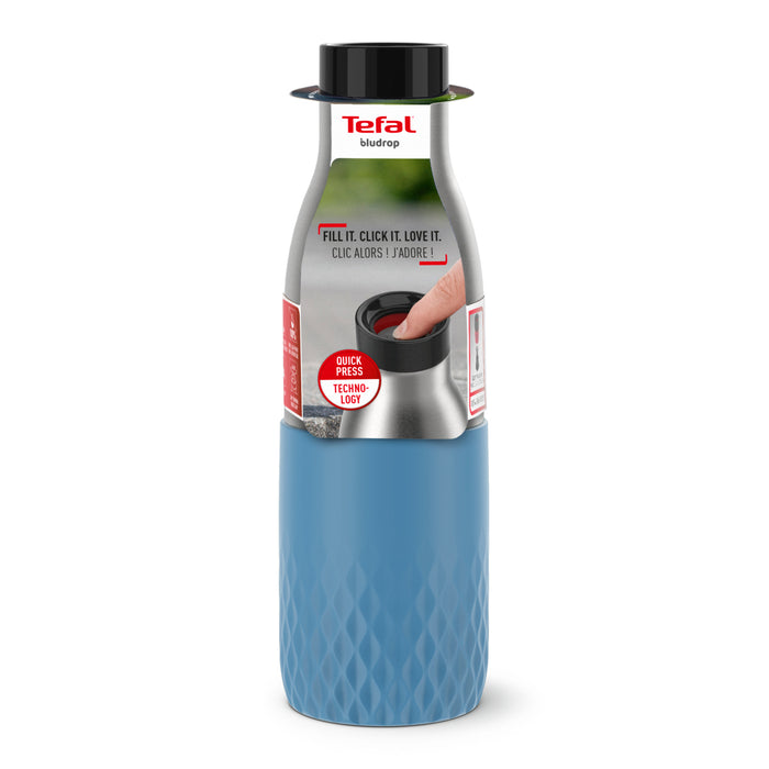 Tefal Bludrop Sleeve Drinkfles - 0,5 L - Blauw