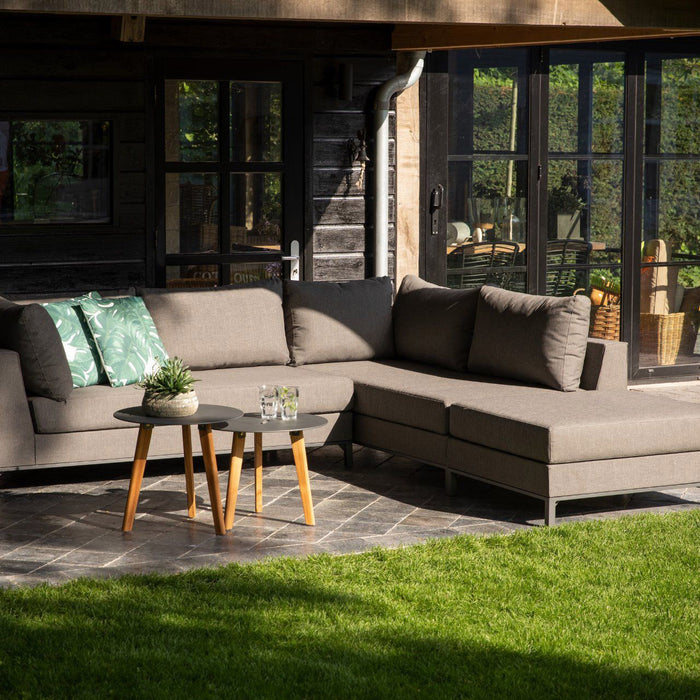 WOOOD Sicilië Loungeset All Weather - Rechts - Stone Grey