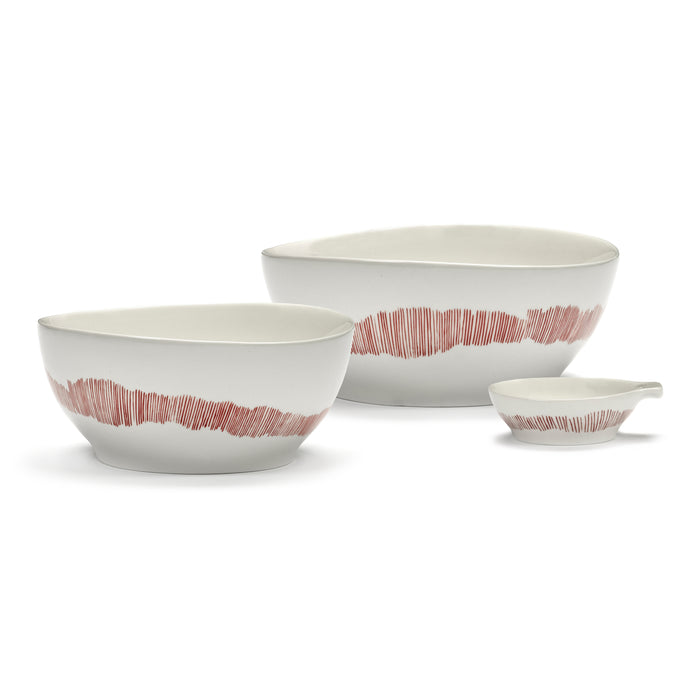 Serax Ottolenghi Feast Kom Ø 16 cm - Rood Swirl
