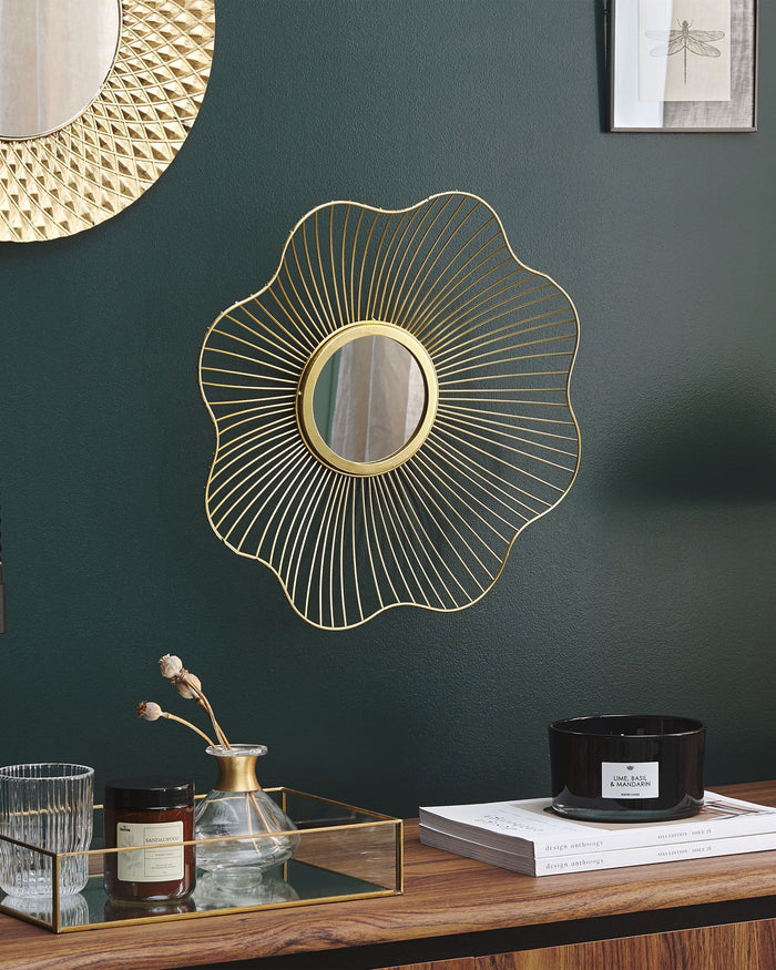 Beliani - SENS - Wandspiegel - Goud - IJzer