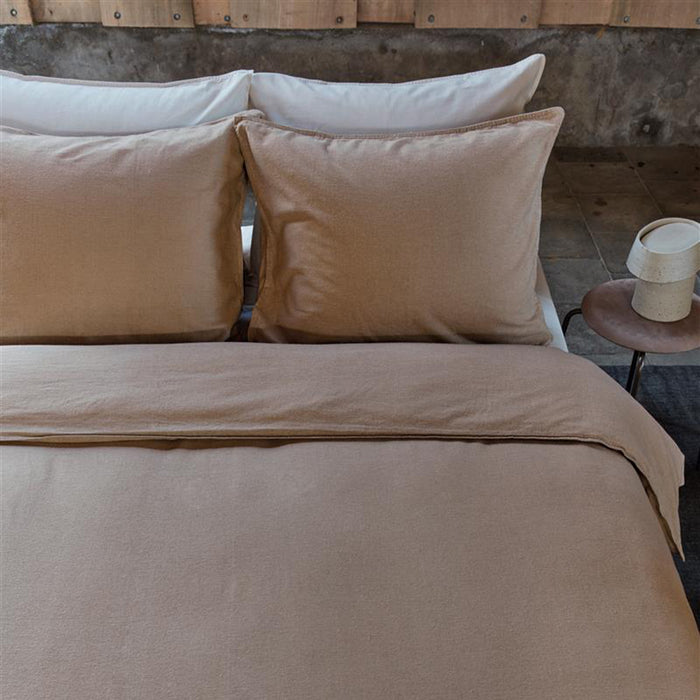 vtwonen Flanel Dekbedovertrek 200 x 220 cm - Zand