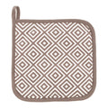 Tiseco Home Studio Geometric Pannenlap 2 st. - Taupe