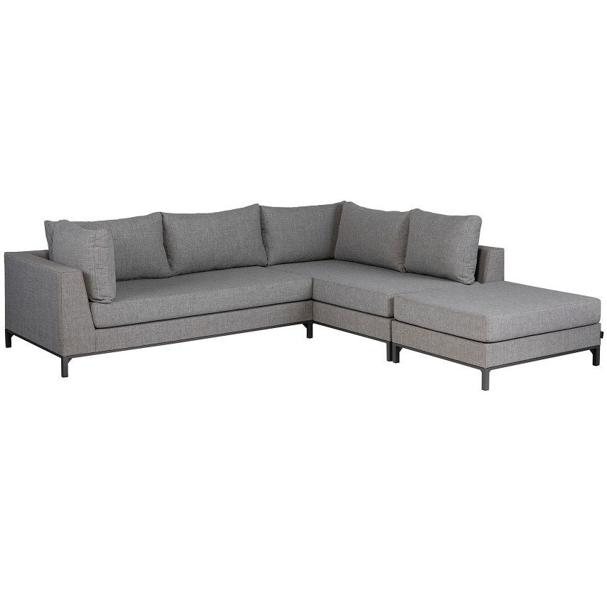 WOOOD Sicilië Loungeset All Weather - Rechts - Ash Grey