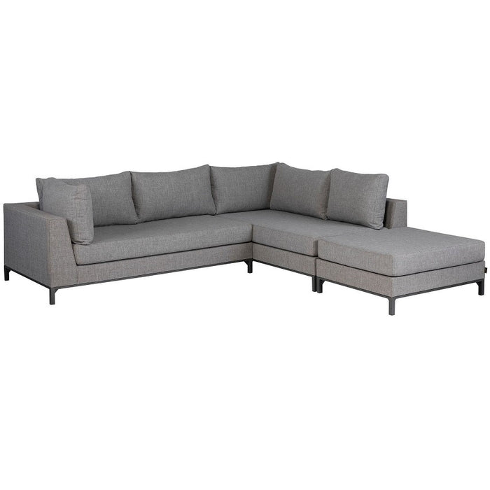 WOOOD Sicilië Loungeset All Weather - Rechts - Ash Grey