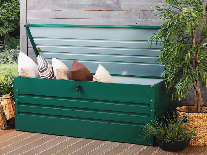 Beliani - CEBROSA L - Kussenbox - Groen - Staal