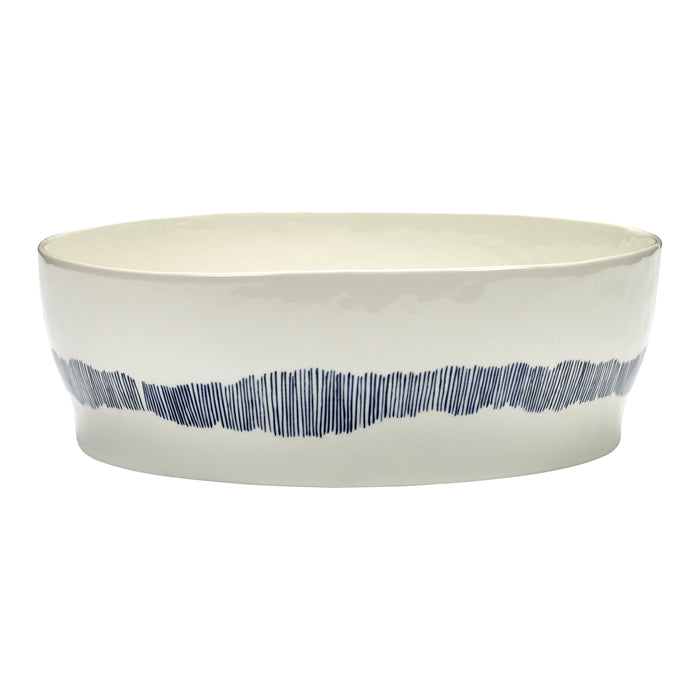 Serax Ottolenghi Feast Saladekom Ø 28,5 cm - Blauw Swirl