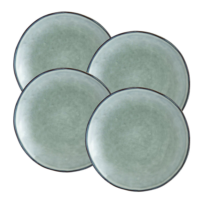 Dutch Rose Amsterdam Organic Platte Borden Ø 26,5 cm - Blauw - 4 st.