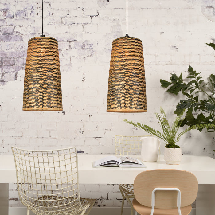 GOOD&MOJO Kalimantan Hanglamp Langwerpig - Ø37cm - Naturel