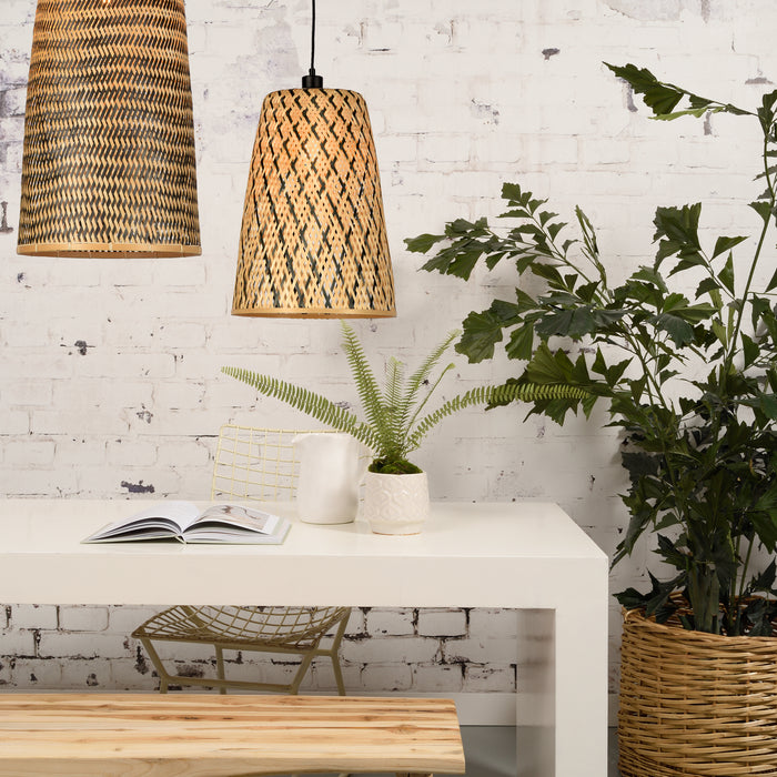 GOOD&MOJO Kalimantan Hanglamp Langwerpig - Ø37cm - Naturel