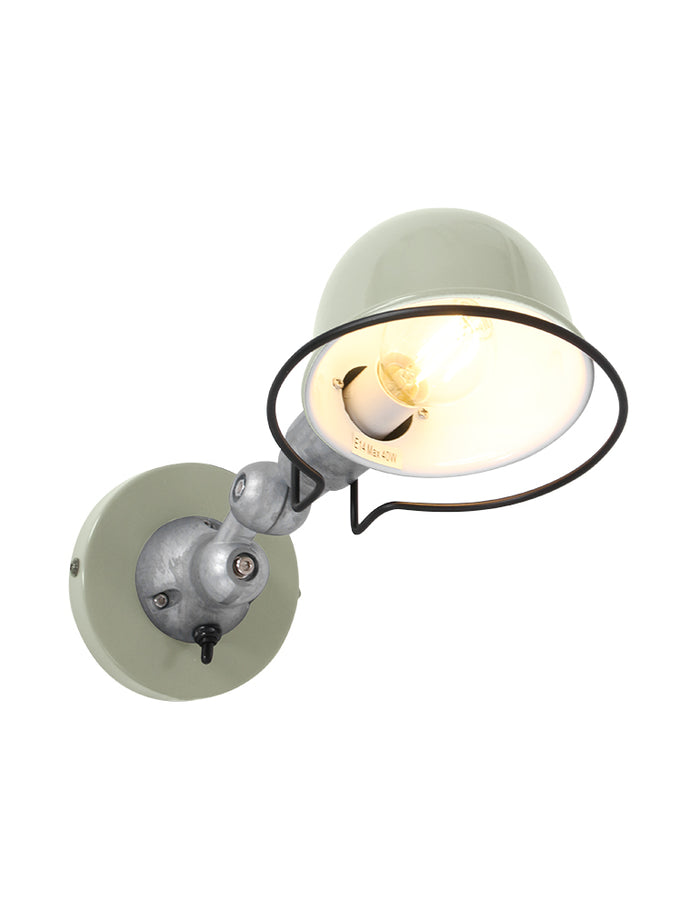 Mexlite - wandlamp - Davin - groen - aluminium metaal - bedlampje -