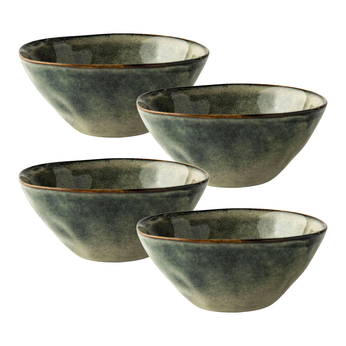 Dutch Rose Amsterdam Organic Kommen Ø 11,5 cm - Groen - 4 st.
