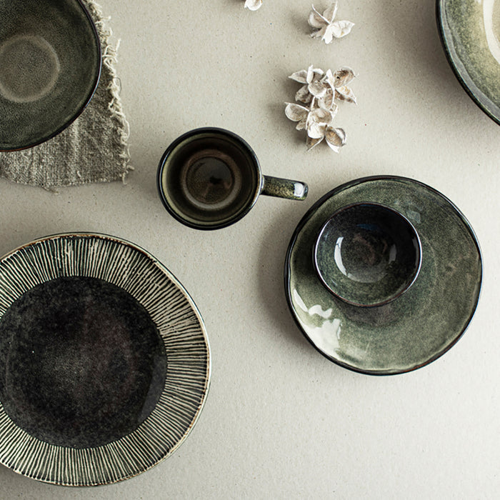 Dutch Rose Amsterdam Organic Kommen Ø 11,5 cm - Groen - 4 st.