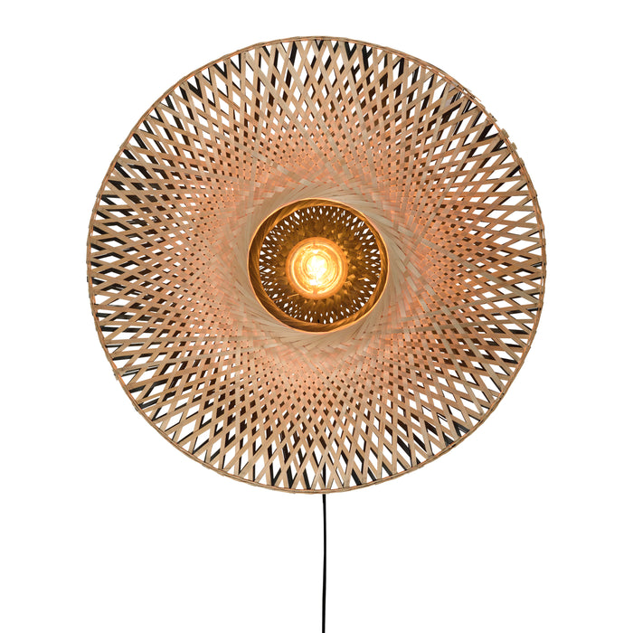 GOOD&MOJO Kalimantan Wandlamp Rond - Ø87cm - Naturel