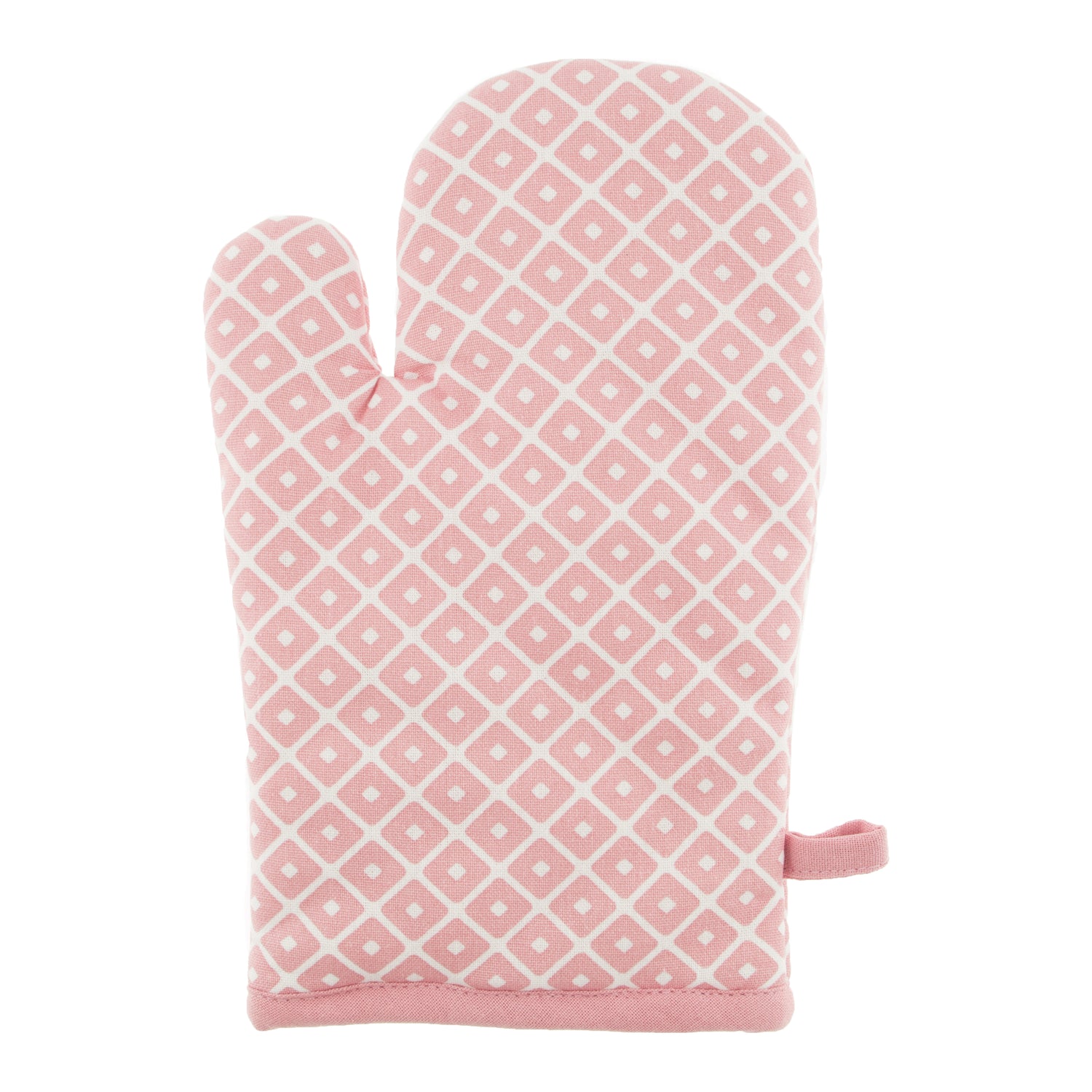 Tiseco Home Studio Geometric Ovenwant - Soft Pink