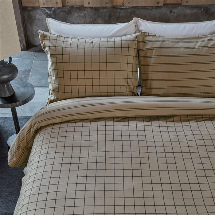 vtwonen Grid Dekbedovertrek 200 x 220 cm - Zand