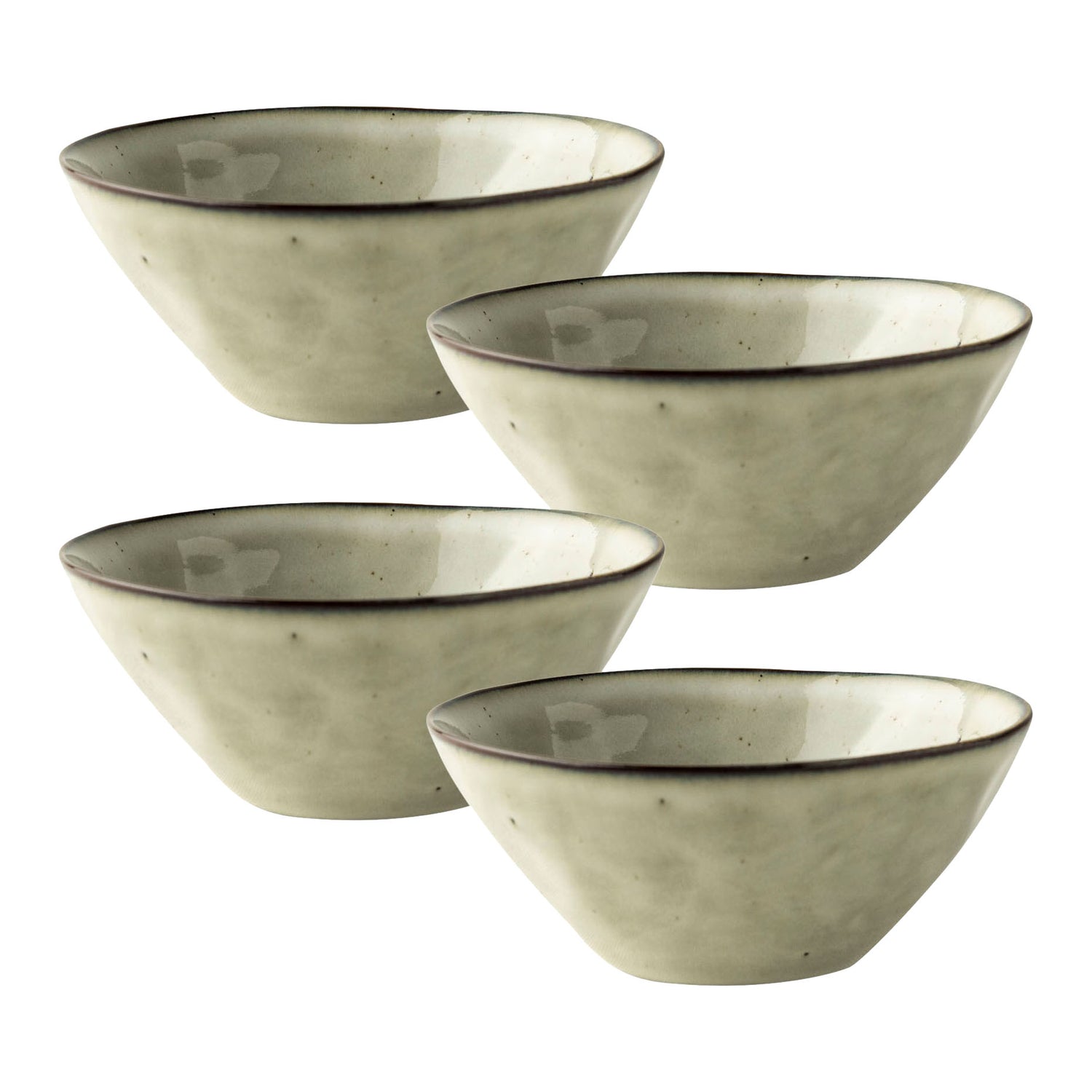 Dutch Rose Amsterdam Organic Kommen Ø 11,5 cm - Crème - 4 st.