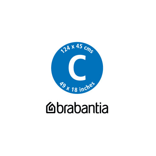 Brabantia  Metallic Type C Strijkplankhoes 124 x 45 cm