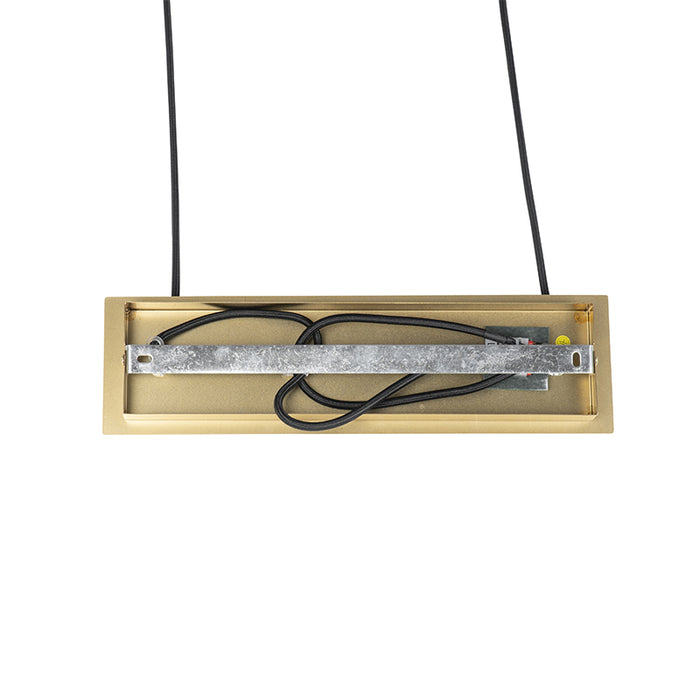 QAZQA Moderne hanglamp goud 100 cm 5-lichts met smoke glas - Athens