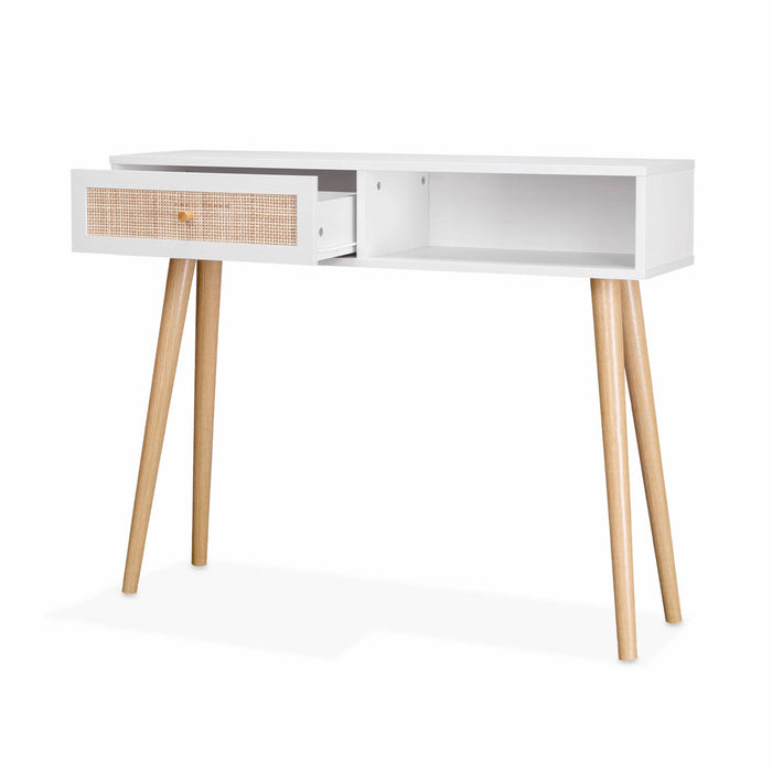 sweeek - Sidetable met rotan